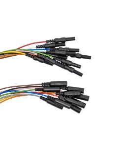 DIN 1.5mm Touch-Proof Extension Cables (10/pack) - Touch Proof Connectors with Extension Plugs