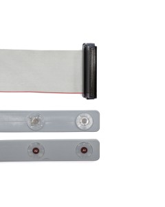 BSPM Active ECG Electrode Strips - SCSI Connector and ECG Strip with integrated carbon electrodes