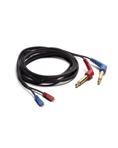 Audio cable for ER1 and ER2, Dual 6.35mm Mono Plugs (ER1-02)