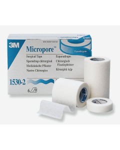 TAPE, Micropore – 1” x 10y, 12/pk