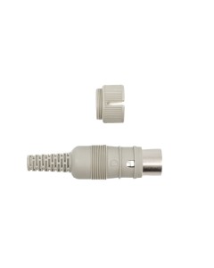 8-Pin DIN Plug (male, for soldering, 3/pack) - Top