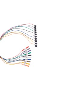 MRI-Compatible Cup Electrode Kit, Ag/AgCl, 10mm - Cup Electrodes and Touch Proof Connectors