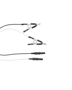 Reusable Silver EEG Earclip Electrodes (1 pair) - EEG Earclip Electrodes with Touch-Proof Connectors