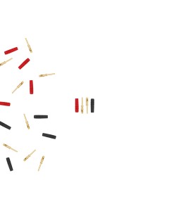 1mm Pin Terminal Plug (5/pack, for soldering)