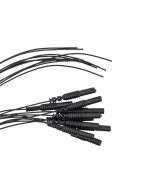 1.5mm Touch-Proof (TP) Female to Open Lead Cable (5/pack) - Touch Proof Connectors with Open Lead Wires