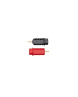 DIN 1.5mm Touch-Proof Terminal with Screw Thread (5/pack) - Black and Red Variants