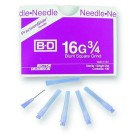 Disposable Blunted Needles, steel 15-16G, sterile