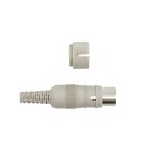 8-Pin DIN Plug (male, for soldering, 3/pack)